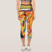 完璧なタイツ：シームレスなスタイル、究極の心地よい! カプリレギンス (裏面)