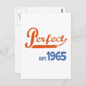 完璧なテスト。1965 ポストカード (正面/裏面)