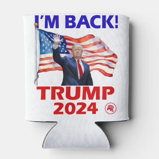 完璧なドナルド・トランプ2024選挙クーラーボックス 缶クーラー (裏面)