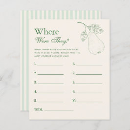 完璧なナシどこにいたかブライダルシャワーゲーム