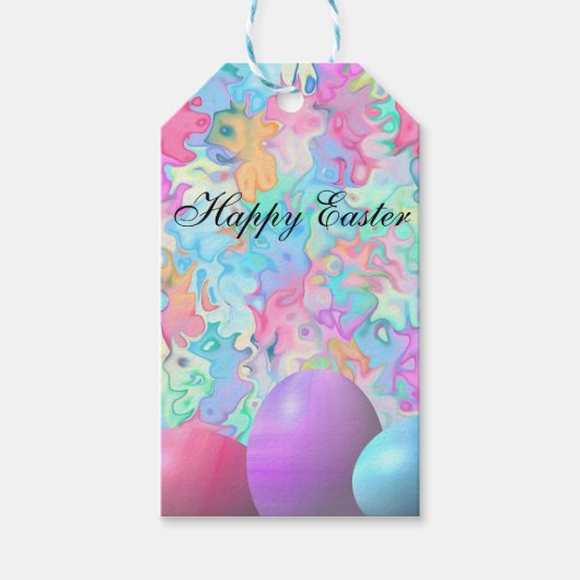 完璧なハッピーイースター、エッグ ギフトタグ (正面)