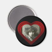 完璧なハートフォトフレームテンプレート マグネット (正面/裏面)