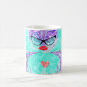 完璧なハート コーヒーマグカップ (中央)