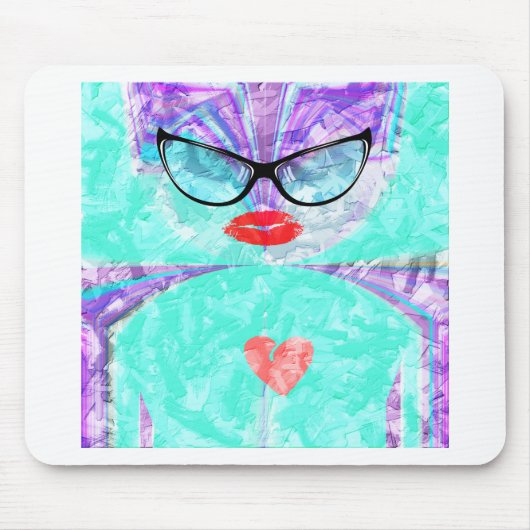 完璧なハート マウスパッド (正面)