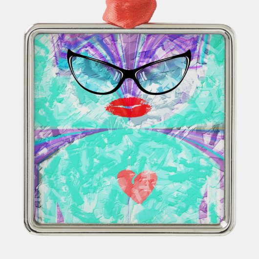 完璧なハート メタルオーナメント (正面)