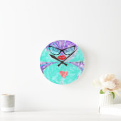 完璧なハート ラウンド壁時計 (ホーム)