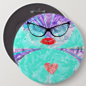 完璧なハート 缶バッジ (正面&裏面)