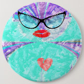 完璧なハート 缶バッジ (正面)