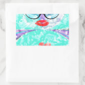 完璧なハート 長方形シール (バッグ)