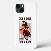 完璧なバイクもしくは自転車に乗る人デザイン – 自転車で生活 Case-Mate iPhoneケース (裏面)