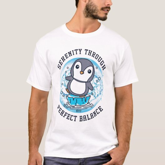 完璧なバランスの男性ホワイト Tシャツ (正面)