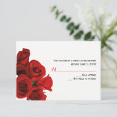 完璧なバラ応答カード 出欠カード (スタンド正面)