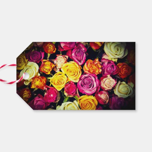 完璧なバラ-結婚の抱き枕ギフトラベル ギフトタグ (裏面横)