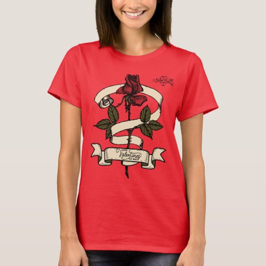 完璧なバレンタインデーTシャツ – ロマンチックなG Tシャツ (正面)