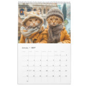 完璧なパスポート - 2027年 旅する猫カレンダー カレンダー (1月 2027)