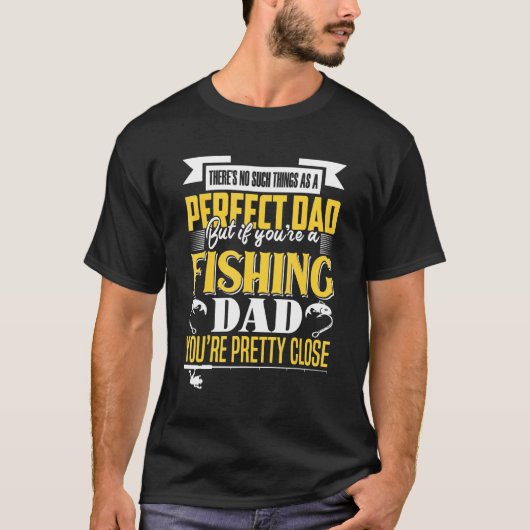 完璧なパパ フィッシングパパ Tシャツ (正面)