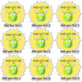 完璧なパーソナライズされた仕事先生報酬ステッカー シール (正面)