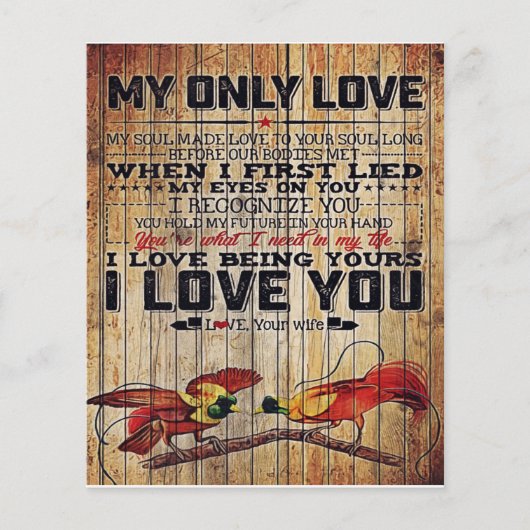 完璧なパーソナライズされた手紙 |夫の手紙へ チラシ (正面)