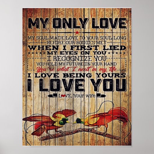 完璧なパーソナライズされた手紙 |夫の手紙へ ポスター (正面)