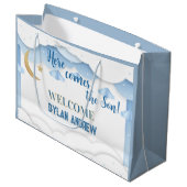 完璧なパーソナライズされた男の赤ちゃん ラージペーパーバッグ (正面アングル)