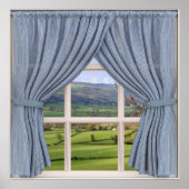 完璧なビュー:渓谷と丘に偽の窓 ポスター (正面)