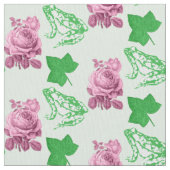 完璧なピンクと緑の生地 ファブリック (クローズアップ)