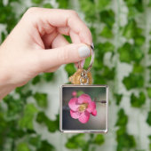完璧なピンクの開花の香り キーホルダー (手)