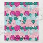 完璧なピンクカッコいいの風味 ワインラベル (シングルラベル)