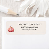 完璧なピンクカボチャ赤ちゃんシャワー差出人住所 ラベル (インサイチュ)