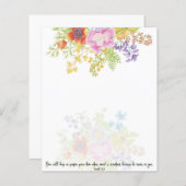 完璧なピースウォーターの色のフローラ背景 (正面/裏面)