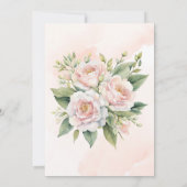 完璧なピ絵を描ーン牡丹の花嫁昼食会 招待状 (裏面)