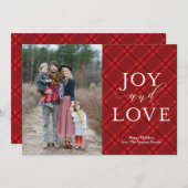 完璧なフォイルフェイククリスマスホリデーフォト シーズンカード (正面/裏面)