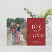 完璧なフォイルフェイククリスマスホリデーフォト シーズンカード (スタンド正面)