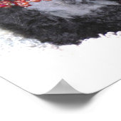 完璧なブラックトイプードルパピー ポスター (角)