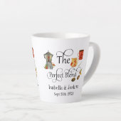 完璧なブレンドお洒落のコ結婚ーヒー カフェラテマグ (右アングル)