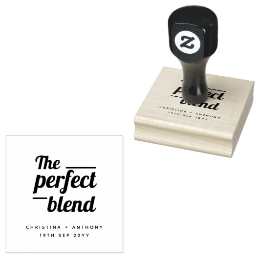 完璧なブレンドはっきりしたタイポグラフィウェディングスタンプ ラバースタンプ (押印)