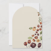 完璧なブレンドは、コーヒーの赤ちゃんシャワーアーチを醸造する 招待状 (裏面)