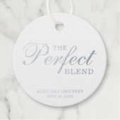 完璧なブレンドエレガントなウェディングシルバー フェイバータグ (正面)