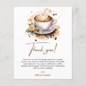完璧なブレンドカップルシャワーサンキューカード (正面)