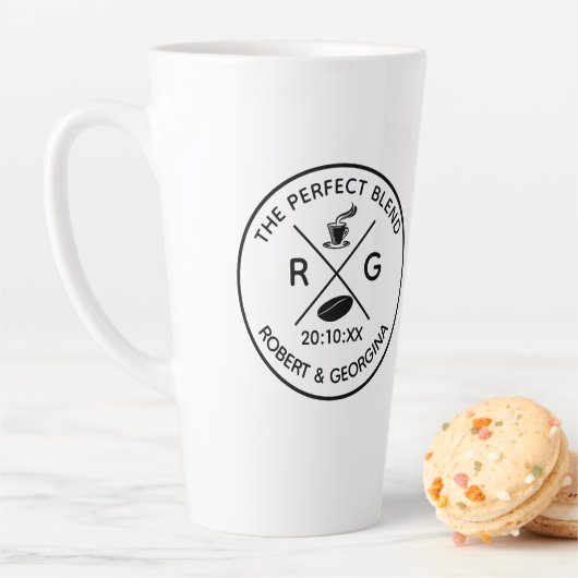 完璧なブレンドコモダンーヒー結婚式の引き出物 カフェラテマグ (インサイチュ)