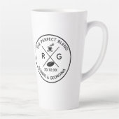 完璧なブレンドコモダンーヒー結婚式の引き出物 カフェラテマグ (右)