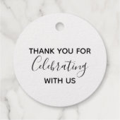 完璧なブレンドコモダンーヒー結婚式の引き出物 フェイバータグ (裏面)