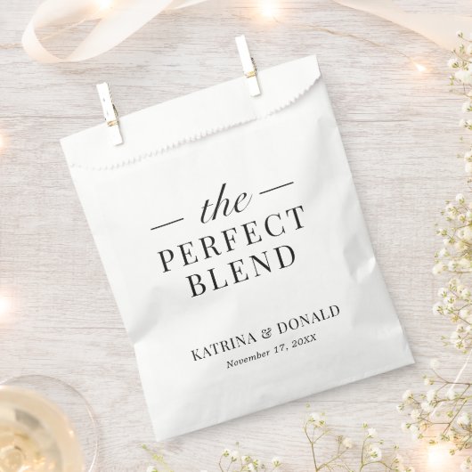 完璧なブレンドコーヒクラシックー結婚ズ フェイバーバッグ (クリップ留めされた状態)