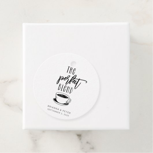 完璧なブレンドコーヒー結婚式の引き出物ギフトラベル フェイバータグ (インサイチュ)