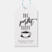 完璧なブレンドコーヒー結婚式の引き出物 ギフトタグ (正面)