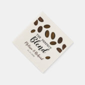 完璧なブレンドコーヒ結婚ー スタンダードカクテルナプキン (角)