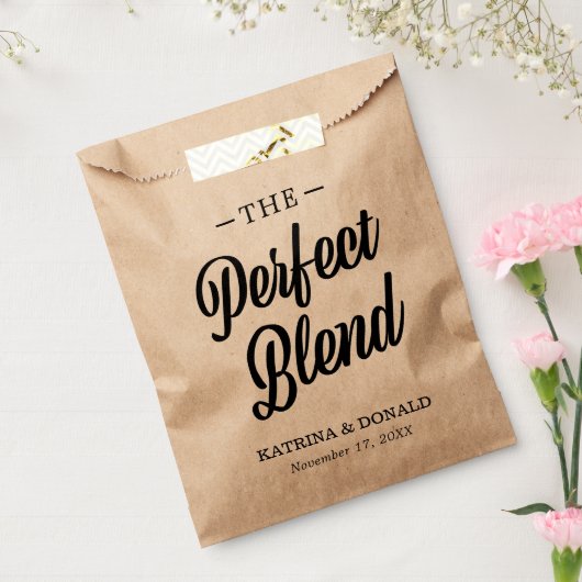 完璧なブレンドコーヒ結婚ー フェイバーバッグ (封をした状態)