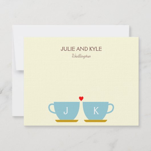 完璧なブレンドサンキューカード ノートカード (正面)