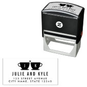 完璧なブレンドパーソナライズされたゴムスタンプ セルフインキングスタンプ (インサイチュ)