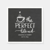 完璧なブレンド手書きヴィンテージシャルボード スタンダードカクテルナプキン (正面)